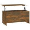 vidaXL Mesa de centro madera ingenier&iacute;a roble ahumado 102x55,5x52,5 cm