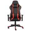 vidaXL Silla gaming giratoria PVC rojo