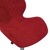 vidaXL Sillas de comedor giratorias 2 unidades terciopelo rojo tinto