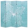 vidaXL Biombo divisor plegable 200x170 cm mariposa azul