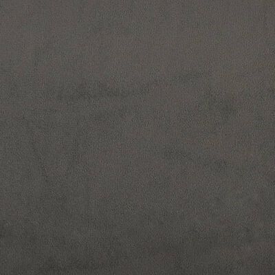 vidaXL Colchón de muelles ensacados terciopelo gris oscuro 90x200x20cm