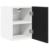 vidaXL Mueble colgante con puerta 2 pcs Roble Negro y 30 x 31 x 40 cm