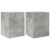 vidaXL Mueble de TV Montado en la Pared 2 uds. Concreto