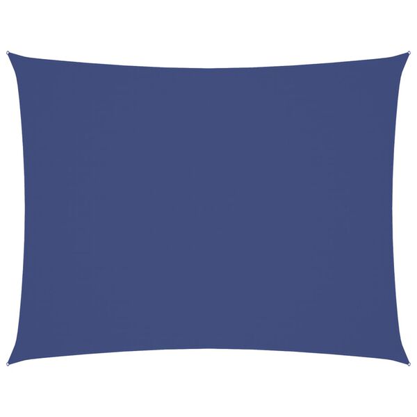 vidaXL Toldo de vela rectangular tela Oxford azul 3x4 m