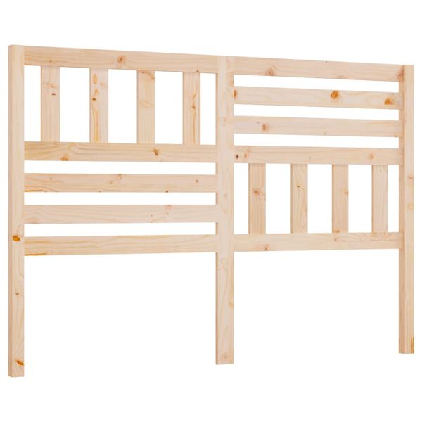 vidaXL Cabecero de cama madera maciza de pino 141x4x100 cm