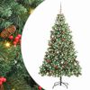 vidaXL &Aacute;rbol de Navidad artificial 300 LED Blanco C&aacute;lido PVC y Metal