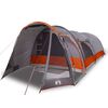 vidaXL Tienda de campa&ntilde;a familiar t&uacute;nel 8 personas impermeable gris
