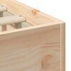 vidaXL Estructura de cama Marr&oacute;n 140 x 190 cm Madera maciza de pino