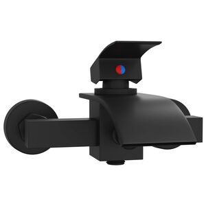 vidaXL Grifo Mezclador de Ducha Negro G 1 / 2 pulgadas