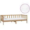 vidaXL Sofá cama y colchón madera pino maciza marrón miel 90x200 cm