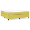 vidaXL Estructura de cama con somier tela verde 180x200 cm