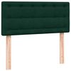 vidaXL Cama box spring con colch&oacute;n terciopelo verde oscuro 80x220 cm