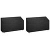 vidaXL Fundas bancos jard&iacute;n 2 uds 12 ojales polietileno 210x70x70/88cm
