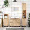 vidaXL Mueble de ba&ntilde;o madera de ingenier&iacute;a roble Sonoma 80x33x60 cm