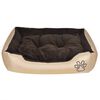vidaXL Cama para perro con cojín acolchado talla M