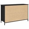 vidaXL Conjunto de mueble de TV Roble Negro 101 x 35 x 65 cm