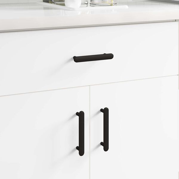 vidaXL Manija de armario 474 pcs Negro 121 x 16.6 x 28.3 mm Hierro