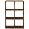 vidaXL Librería divisora madera roble ahumado 69,5x29x103,5 cm