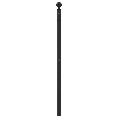 vidaXL Cabecero de metal negro 90 cm