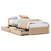 vidaXL Estructura de cama sin colch&oacute;n madera maciza pino 75x190 cm