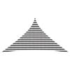vidaXL Toldo Vela 3 x 3 x 4,2 m HDPE Triangular Antracita y Blanco