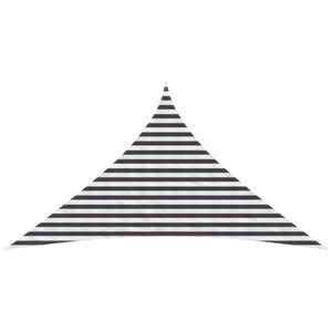 vidaXL Toldo Vela 3 x 3 x 4,2 m HDPE Triangular Antracita y Blanco