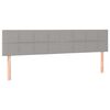 vidaXL Cama box spring con colch&oacute;n tela gris claro 200x200 cm