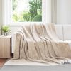 vidaXL Manta Beige 220 x 240 cm Lana