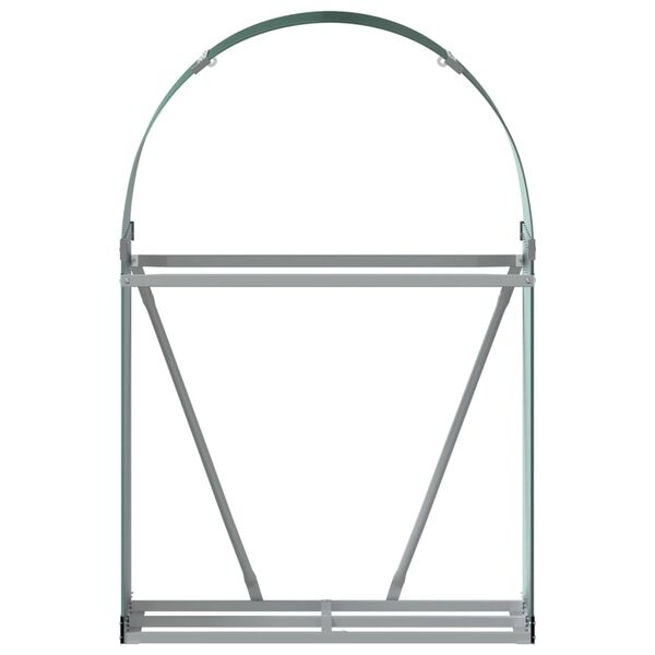 vidaXL Le&ntilde;ero de acero galvanizado verde 80x45x120 cm