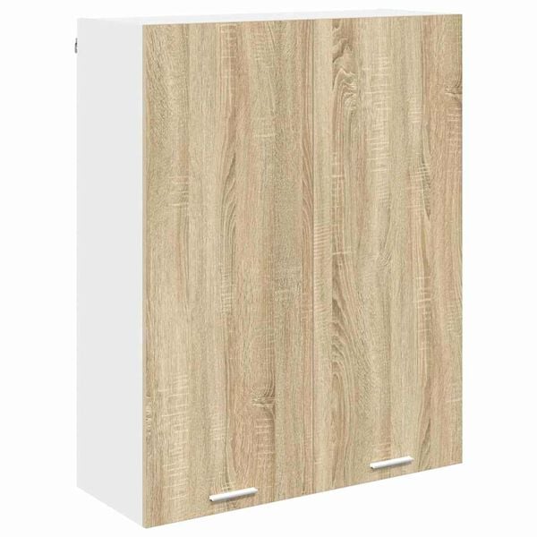 vidaXL Mueble colgante con puerta Roble Sonoma 80 x 31 x 100 cm