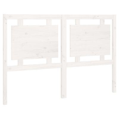 vidaXL Cabecero de cama madera maciza de pino blanco 145,5x4x100 cm
