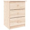 vidaXL Mesita de noche ALTA madera maciza de pino 41x35x55,5 cm