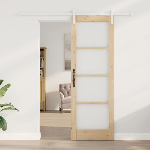 vidaXL Puerta Corredera ORKDAL Natural 73,5 x 211 cm