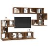 vidaXL Conjunto de mueble de TV 8 pcs Madera envejecida