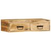 vidaXL Mueble de TV de pared madera maciza de mango rugosa 80x30x19 cm