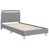 vidaXL Cama para niños con cabecero Gris Claro 80 x 200 cm tela