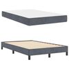 vidaXL Cama tipo Box Spring con colch&oacute;n Gris oscuro 120 x 190 cm tela