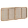 vidaXL Cabecero con cabecera Natural 140 x 55 x 3 cm Rat&aacute;n