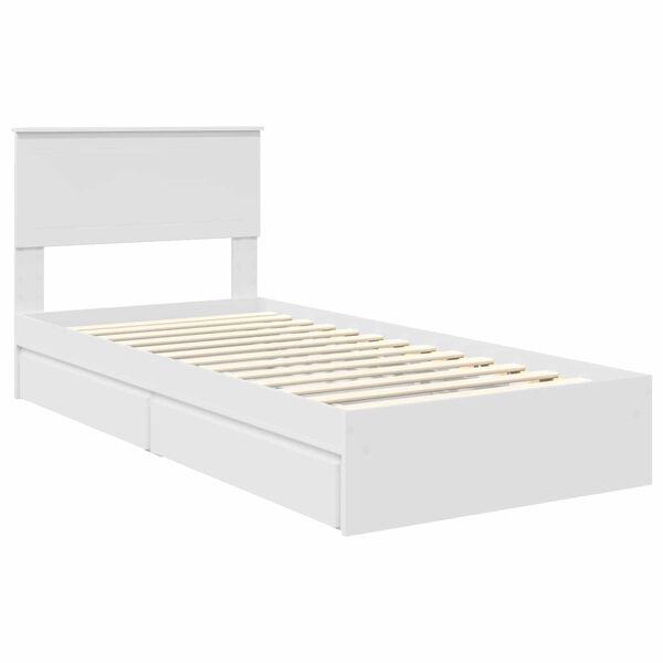 vidaXL Cama con almacenamiento 90 x 200 cm Madera de ingenier&iacute;a