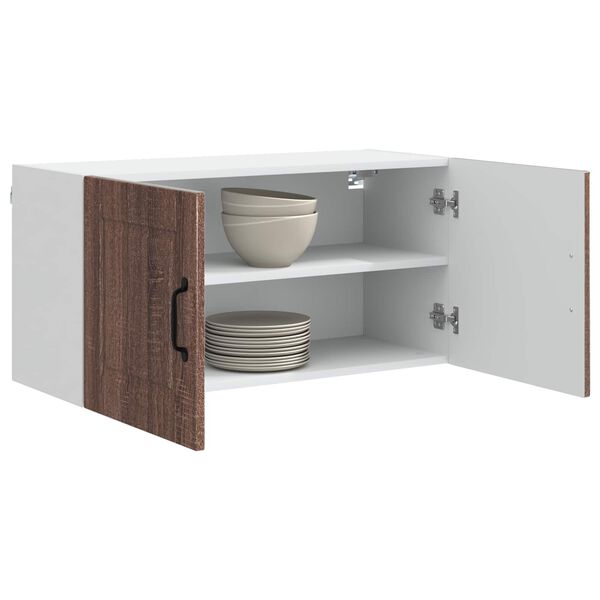vidaXL Mueble de Cocina con estante Roble Marr&oacute;n 80 x 31 x 40 cm