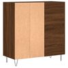 vidaXL Mueble discos madera contrachapada roble marrón 84,5x38x89 cm