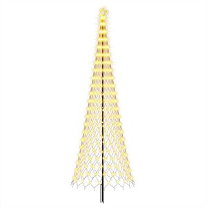 vidaXL &Aacute;rbol de Navidad LED EKENAS 400 cm 450 LED Blanco C&aacute;lido Hierro