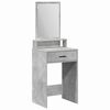 vidaXL Mesa Tocador Gris Concreto 50 x 41 x 140 cm