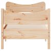vidaXL Estructura de cama sin colch&oacute;n madera maciza pino 75x190 cm