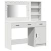 vidaXL Mesa de tocador con cajón 2 pcs Blanco 78.5 x 41 x 135 cm