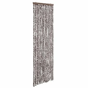 vidaXL Cortina antimoscas chenilla beige y marr&oacute;n 56x200 cm