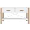 vidaXL Mueble para TV madera contrachapada blanco 82x38x45 cm