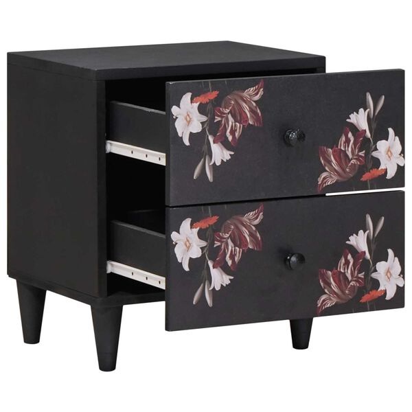 vidaXL Mesita de Noche con caj&oacute;n 2 pcs Marr&oacute;n 40 x 33,5 x 46 cm