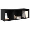 vidaXL Conjunto de mueble de TV Negro 72 x 35 x 37 cm