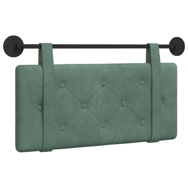 vidaXL Cabecera Colgante Verde Mar 90 x 55 x 5 cm Terciopelo